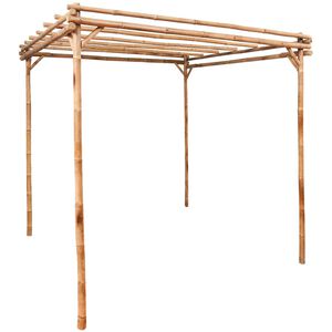 vidaXL Pergolato in Bamb&ugrave; 170x170x220 cm