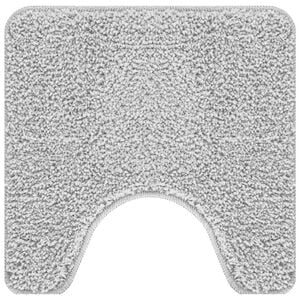vidaXL Tappeto Antiscivolo per Bagno con Taglio per Toilette Grigio