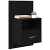 vidaXL Armadio da Notte 2 pcs Rovere Nero 50 x 32.5 x 80cm
