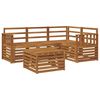 vidaXL Set di divani da esterno 5 pcs Naturale