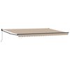 vidaXL Tenda retrattile Beige 500 x 300 x 165 cm
