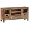 vidaXL Credenza Grigia 100x30x50 cm in Legno Massello di Acacia