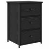 vidaXL Armadio da Notte con cassetto Rovere Nero 40 x 36 x 60 cm