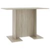 vidaXL Tavolo da Pranzo Rovere Sonoma 110x60x75cm in Legno Multistrato