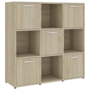 vidaXL Libreria Rovere Sonoma 90x30x90 cm in Legno Multistrato