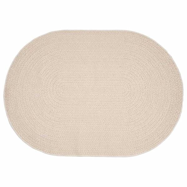 vidaXL Tappeto ZIZUR Crema 170 x 120 cm Polipropilene