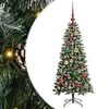 vidaXL Albero di Natale artificiale Verde 120 cm