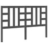 vidaXL Testiera per Letto Grigia 166x4x100cm in Legno Massello di Pino