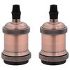 vidaXL Portalampade 2 pz Rosso Bronzo E27