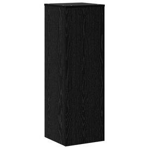 vidaXL Supporto per piante Rovere Nero 33 x 33 x 100 cm
