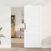 vidaXL Porta scorrevole ORKDAL Bianco 83 x 202 cm Pino massello