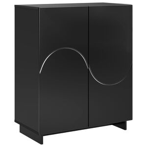 vidaXL Scarpiera 73 x 38 x 87,5 cm Legno ingegnerizzato Nero