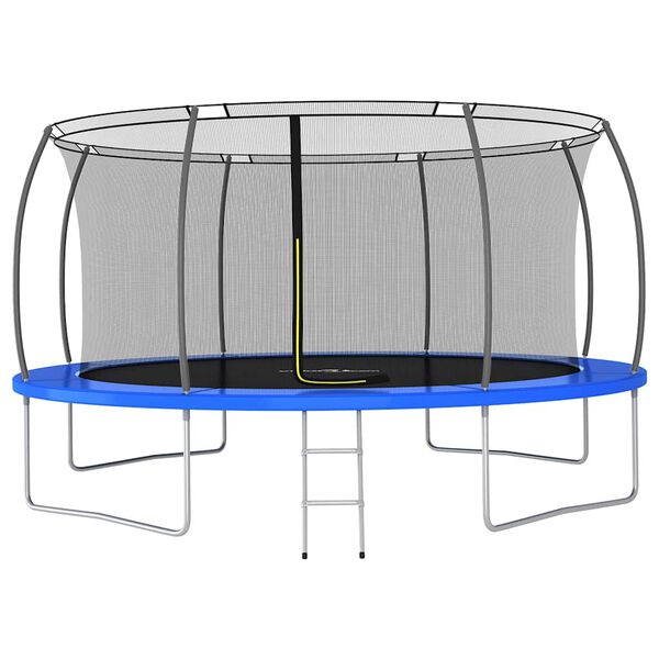 vidaXL Set Trampolino Rotondo 460x80 cm 150 kg