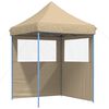 vidaXL Tenda Party 200 x 200 x 306 cm Beige Tessuto Oxford