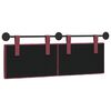 vidaXL Testata appesa Rosso Vino 130 x 55 x 7 cm Tessuto