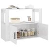 vidaXL Credenza Bianco Lucido 80x30x60 cm in Legno Multistrato
