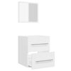 vidaXL Mobile da Bagno con Specchio Bianco 41x38,5x48 cm