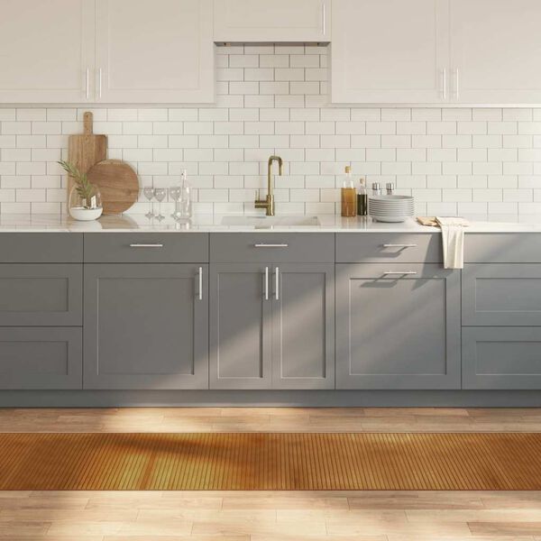 vidaXL Tappeto Rettangolare Marrone 60x500 cm in Bamb&ugrave;