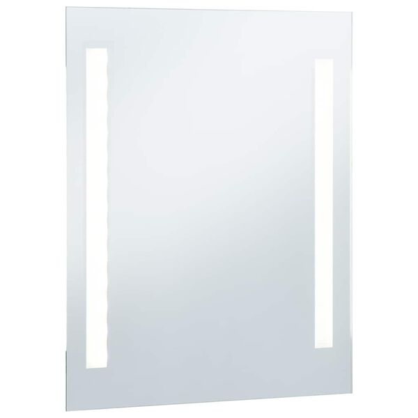 vidaXL Specchio da Parete a LED per Bagno 60x80 cm