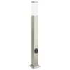 vidaXL Lampada a paletto con presa elettrica 80 cm Acciaio Inox IP44