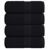 vidaXL Asciugamani FROGN 4 pz Nero 30x30 cm 360 g/m&sup2;