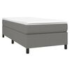 vidaXL Struttura Letto a Rete a Molle Grigio Scuro 90x200 cm Tessuto