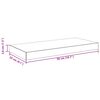 vidaXL Scaffali a Parete 4 pz Grigi 50x23x3,8 cm in MDF
