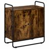 vidaXL Credenza Rovere Fumo 68 x 35 x 75 cm Legno ingegnerizzato