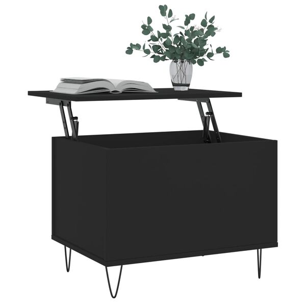 vidaXL Tavolino da Salotto Nero 60x44,5x45 cm in Legno Multistrato