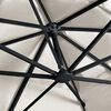 vidaXL Ombrellone a Sbalzo con LED Palo in Alluminio 400x300 cm Sabbia