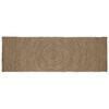 vidaXL Tappeti per area Grigio 60 x 200 cm Juta