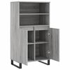 vidaXL Credenza Grigio Sonoma 60x36x110 cm in Legno Multistrato