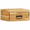 vidaXL Comodini da Parete 2pz in Legno Massello di Acacia