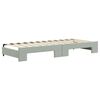 vidaXL Divano Letto Estraibile Cassetti Grigio Chiaro 80x200cm Velluto