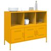 vidaXL Credenza Giallo Senape 100,5x39x79 cm in Acciaio