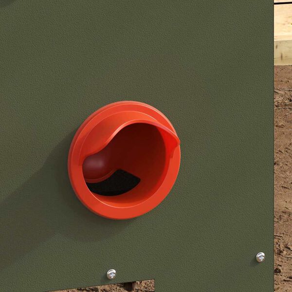 vidaXL Feeder per pollo 2 pcs Verde oliva 40,5 x 25 x 38 cm