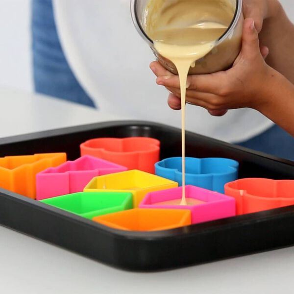 d&euml;na Set di Giocattoli in Silicone Alberi Neon 6 pz