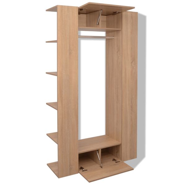 vidaXL Armadio in Legno Multistrato 106x36,5x192 cm Beige