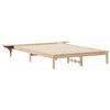 vidaXL Letto con Tavolini Laterali Naturale 160 x 220 cm Pino massello