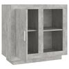 vidaXL Credenza Grigio Cemento 80x40x75 cm