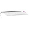 vidaXL Tenda Retrattile Automatica LED Antracite e Bianco 600x350 cm