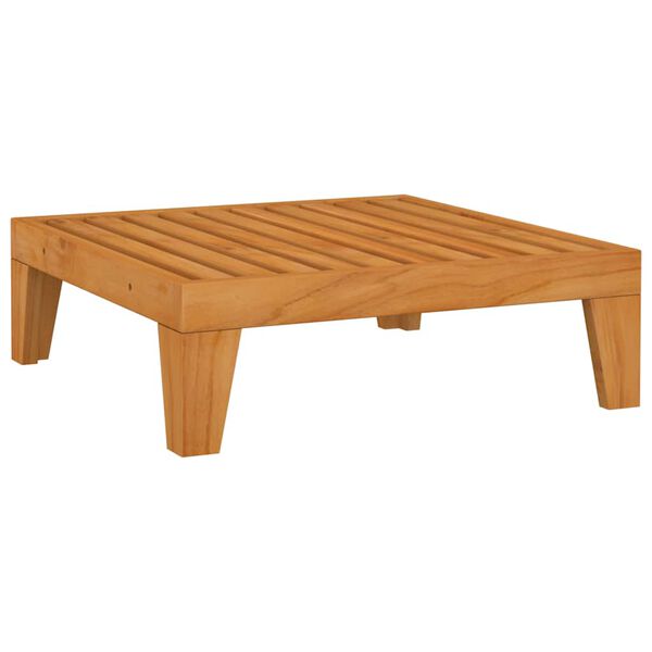 vidaXL Poggiapiedi Modulare Cuscino Grigio Scuro in Massello d'Acacia