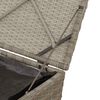 vidaXL Scatola per Cuscini Grigio chiaro 50 x 50 x 50 cm polyrattan