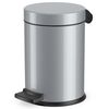 Hailo Pattumiera a Pedale Solid S 3L Argento