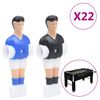 vidaXL Giocatori Calcio Balilla 22 pz per Asta da 12,7 mm