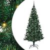 vidaXL Albero di Natale artificiale con luci integrate Verde 210 cm