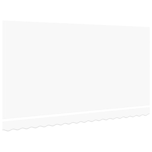 vidaXL Telo di ricambio per tenda da sole Bianco 380 x 195 cm