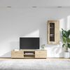 vidaXL Set mobile TV con porta FLORIN Rovere Sonoma Legno multistrato