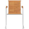 vidaXL Sedie da Giardino 2 pz con Cuscini in Legno Acacia e Acciaio