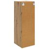 vidaXL Armadietto a muro Rovere artigianale 35 x 37 x 102 cm